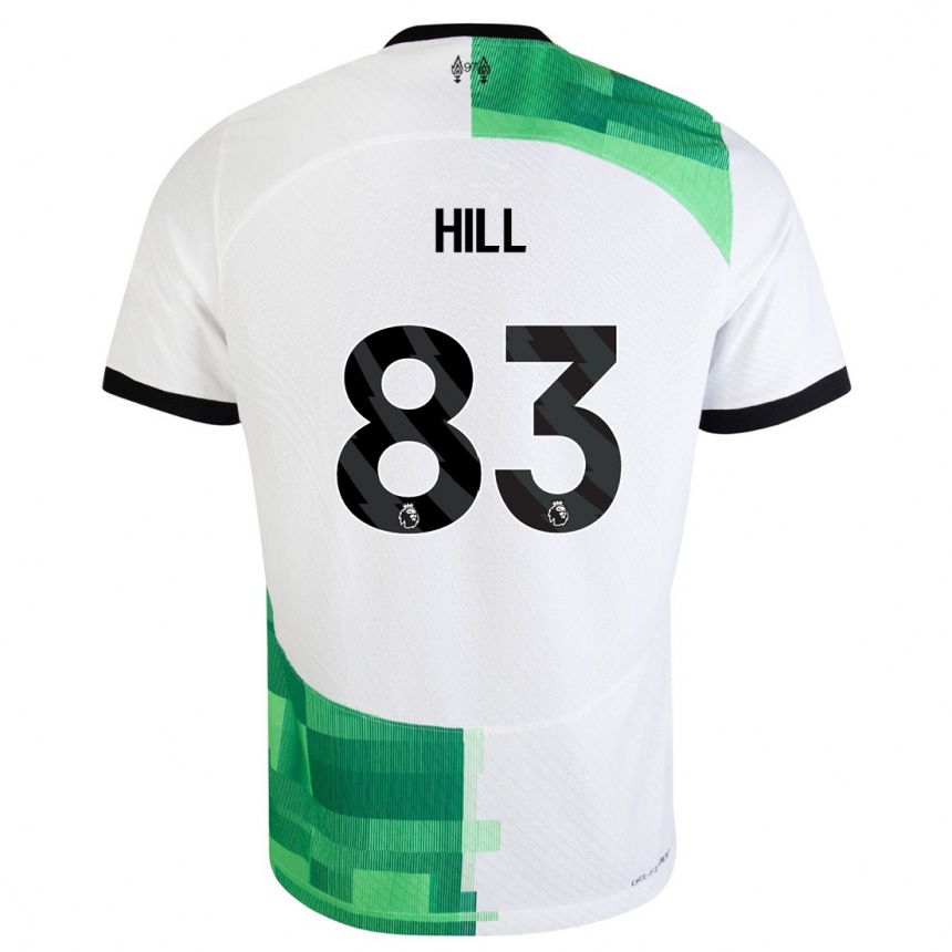 Niño Fútbol Camiseta Thomas Hill #83 Blanco Verde 2ª Equipación 2023/24