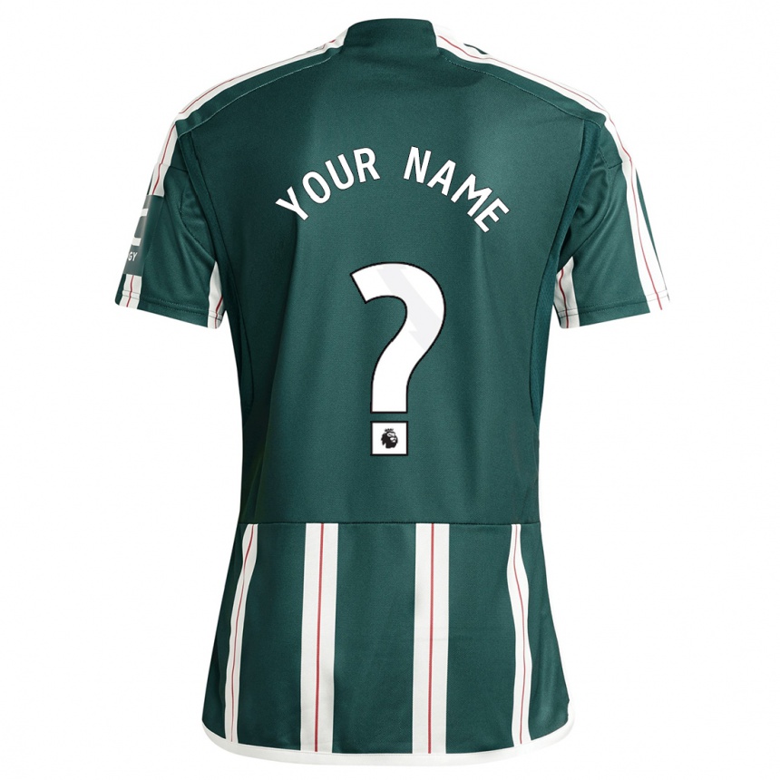 Niño Fútbol Camiseta Su Nombre #0 Verde Oscuro 2ª Equipación 2023/24