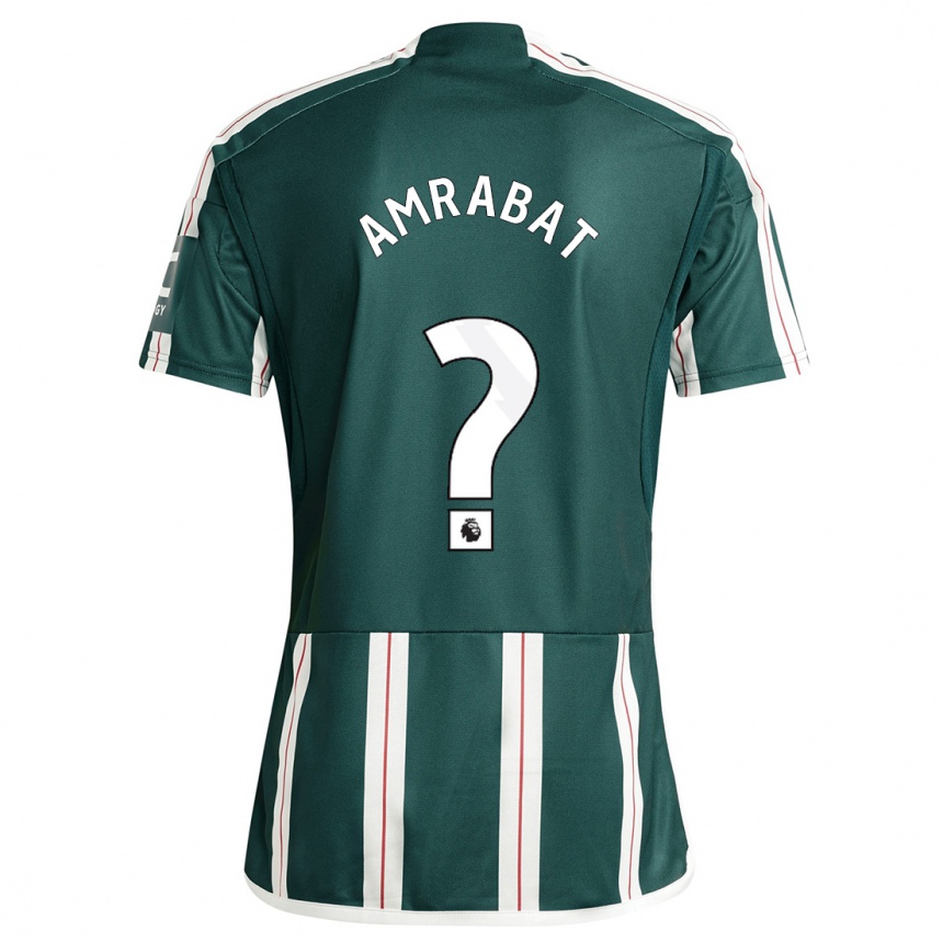 Niño Fútbol Camiseta Sofyan Amrabat #0 Verde Oscuro 2ª Equipación 2023/24