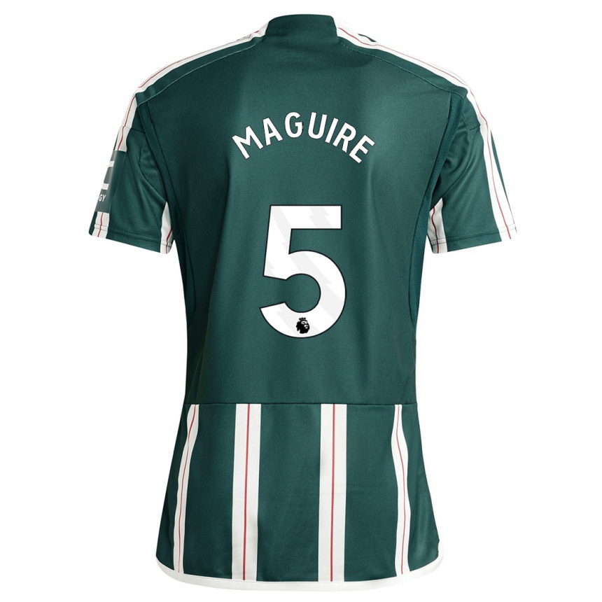 Niño Fútbol Camiseta Harry Maguire #5 Verde Oscuro 2ª Equipación 2023/24