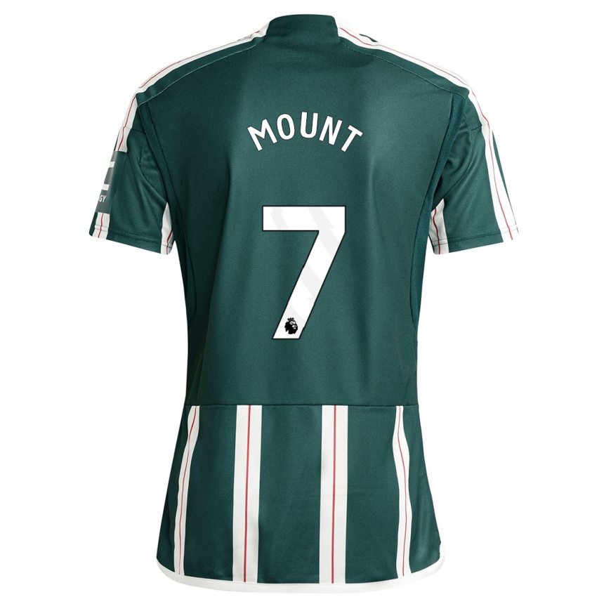 Niño Fútbol Camiseta Mason Mount #7 Verde Oscuro 2ª Equipación 2023/24