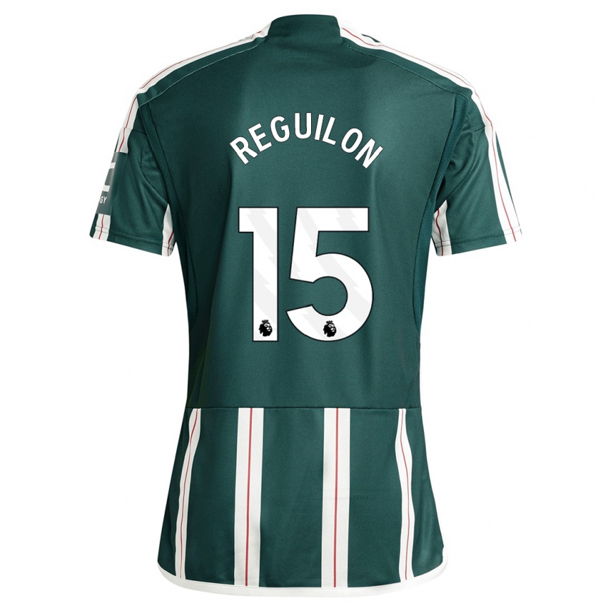 Niño Fútbol Camiseta Sergio Reguilon #15 Verde Oscuro 2ª Equipación 2023/24