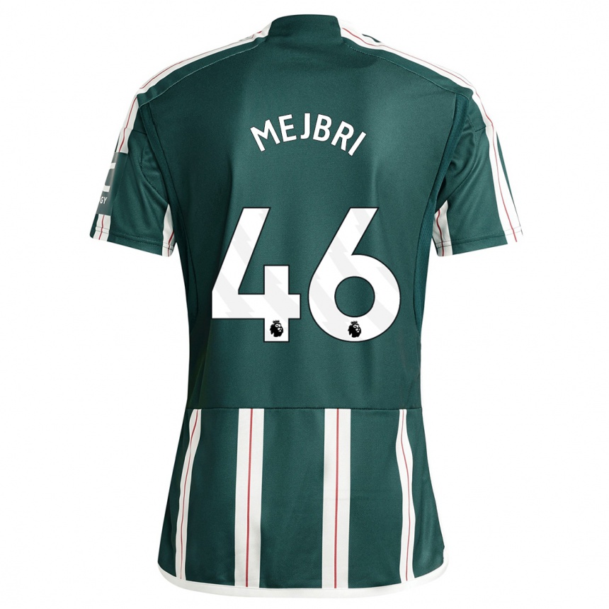 Niño Fútbol Camiseta Hannibal Mejbri #46 Verde Oscuro 2ª Equipación 2023/24