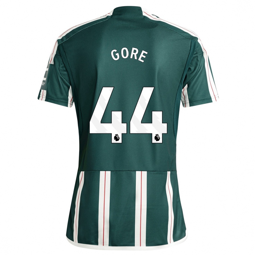 Niño Fútbol Camiseta Daniel Gore #44 Verde Oscuro 2ª Equipación 2023/24