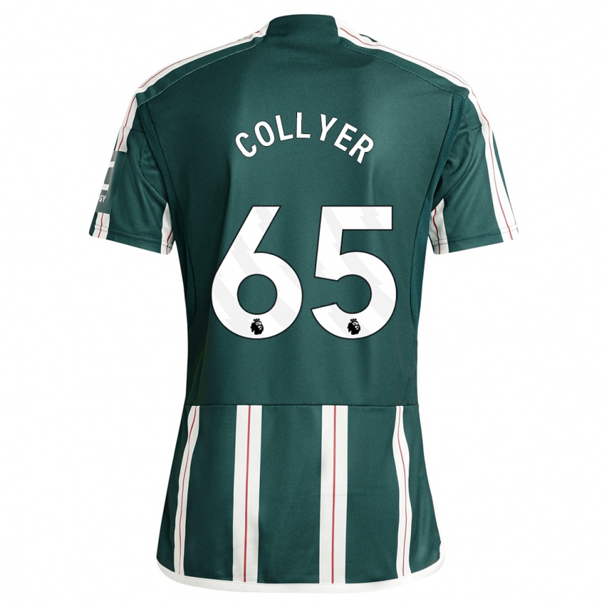 Niño Fútbol Camiseta Toby Collyer #65 Verde Oscuro 2ª Equipación 2023/24