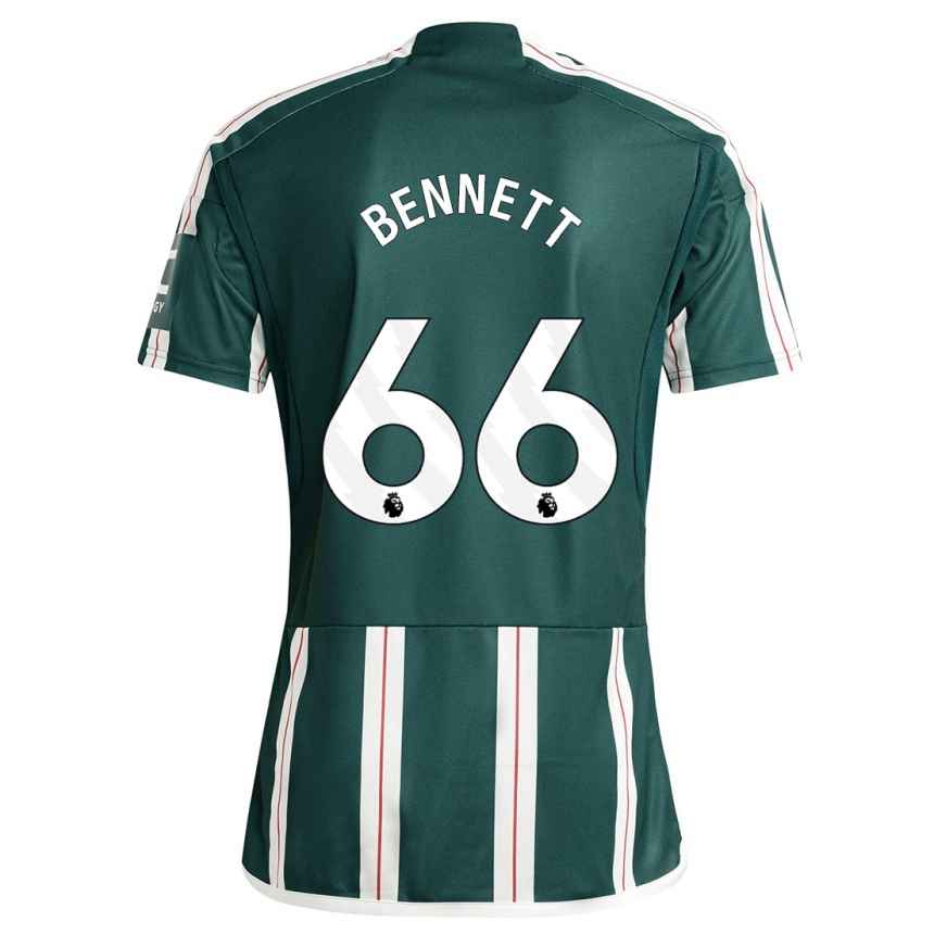 Niño Fútbol Camiseta Rhys Bennett #66 Verde Oscuro 2ª Equipación 2023/24