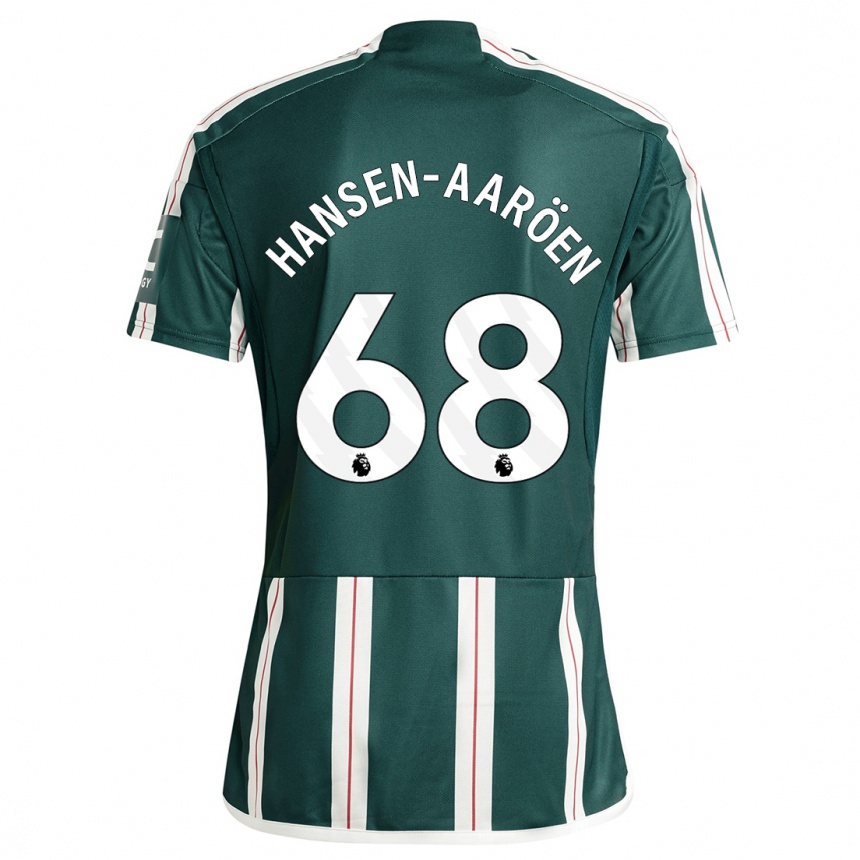 Niño Fútbol Camiseta Isak Hansen-Aaröen #68 Verde Oscuro 2ª Equipación 2023/24