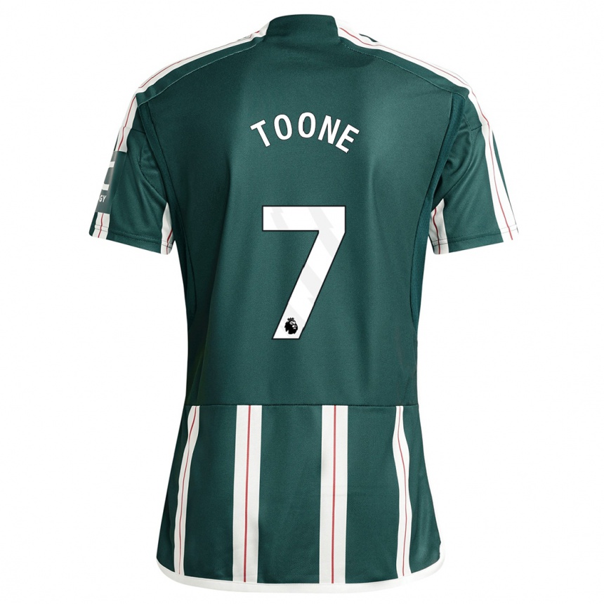 Niño Fútbol Camiseta Ella Toone #7 Verde Oscuro 2ª Equipación 2023/24