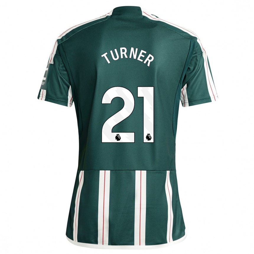 Niño Fútbol Camiseta Millie Turner #21 Verde Oscuro 2ª Equipación 2023/24