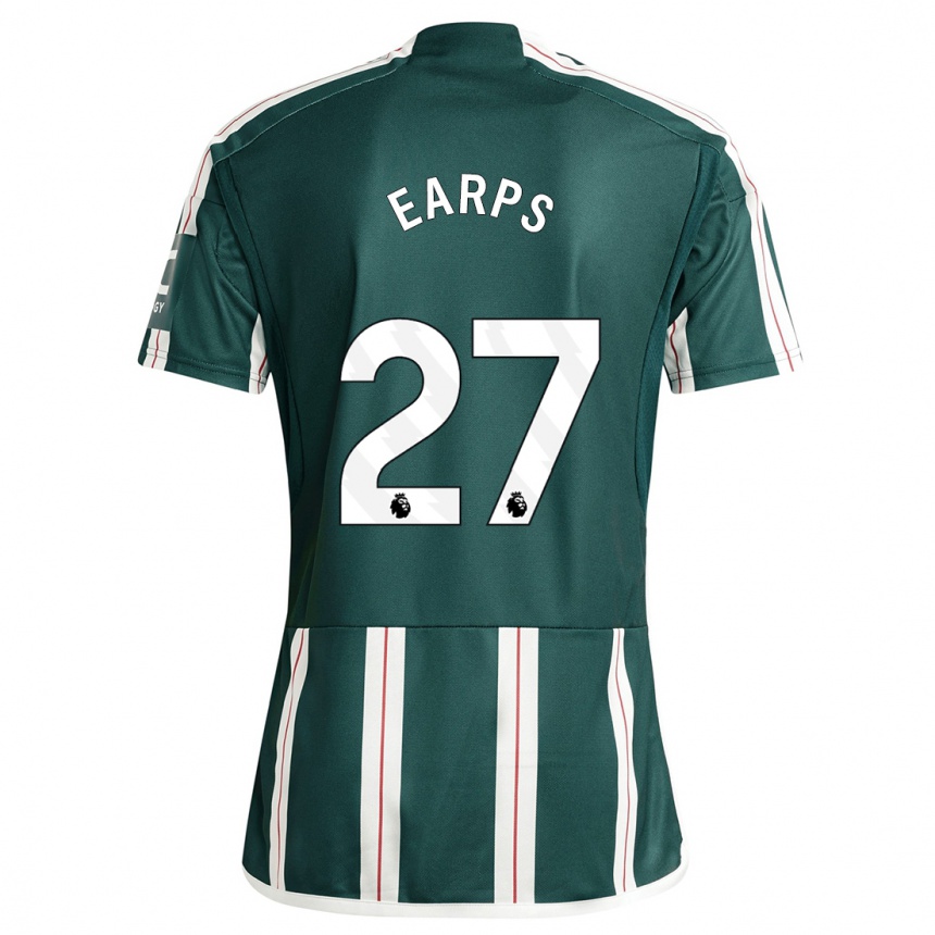 Niño Fútbol Camiseta Mary Earps #27 Verde Oscuro 2ª Equipación 2023/24