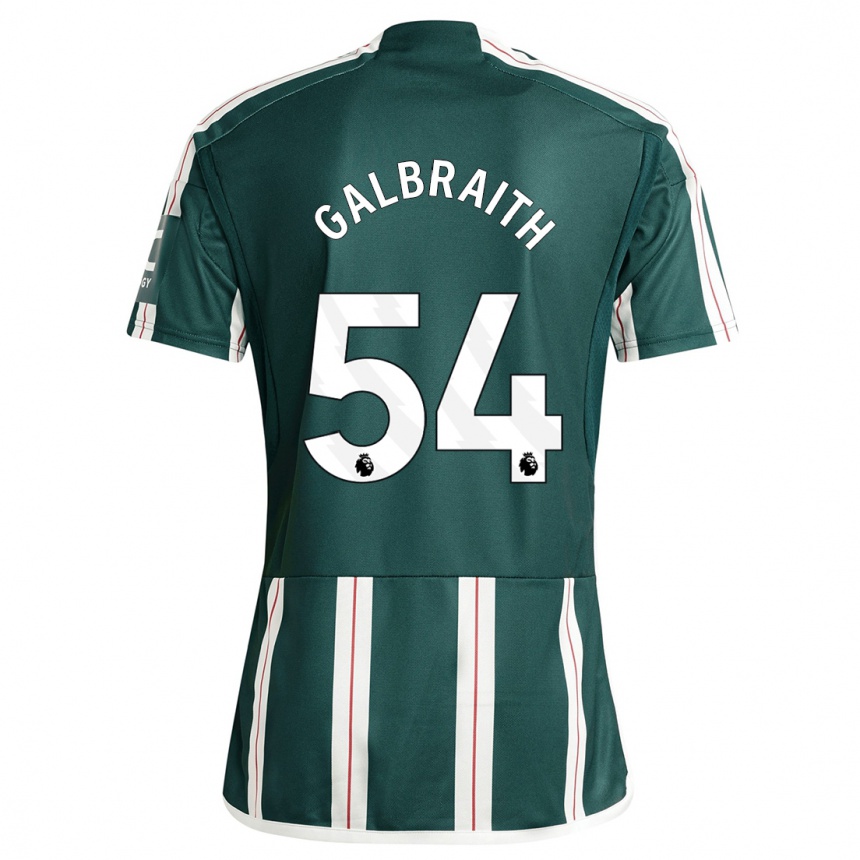 Niño Fútbol Camiseta Ethan Galbraith #54 Verde Oscuro 2ª Equipación 2023/24