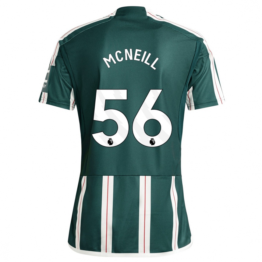 Niño Fútbol Camiseta Charlie Mcneill #56 Verde Oscuro 2ª Equipación 2023/24