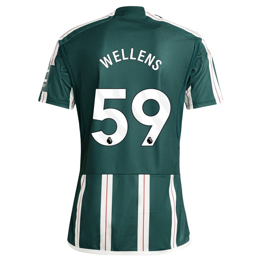 Niño Fútbol Camiseta Charlie Wellens #59 Verde Oscuro 2ª Equipación 2023/24