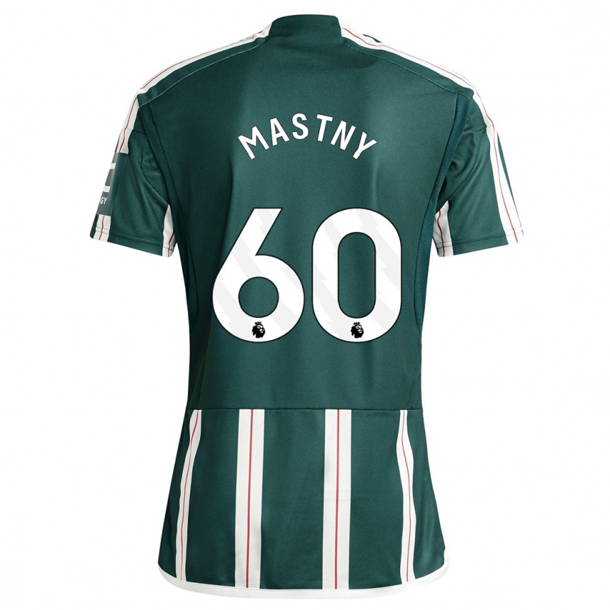 Niño Fútbol Camiseta Ondrej Mastny #60 Verde Oscuro 2ª Equipación 2023/24