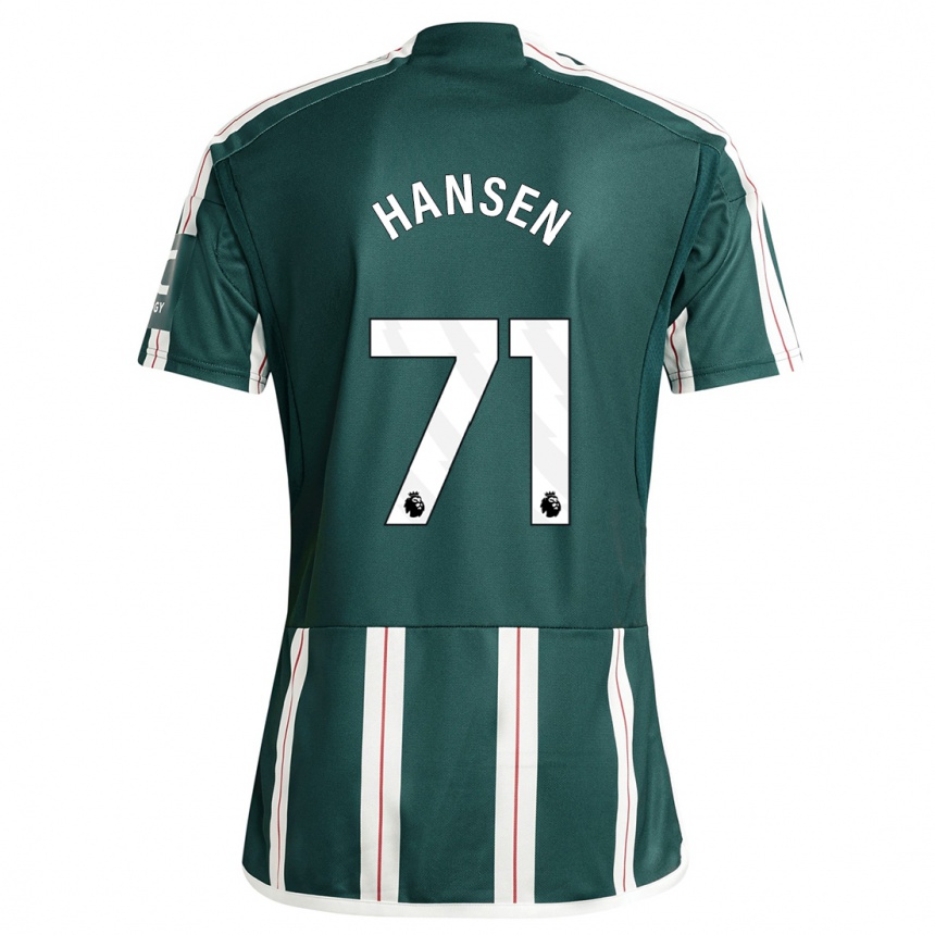 Niño Fútbol Camiseta Isak Hansen-Aaroen #71 Verde Oscuro 2ª Equipación 2023/24