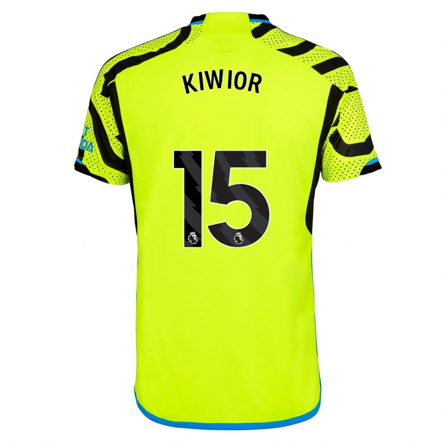 Niño Fútbol Camiseta Jakub Kiwior #15 Amarillo 2ª Equipación 2023/24