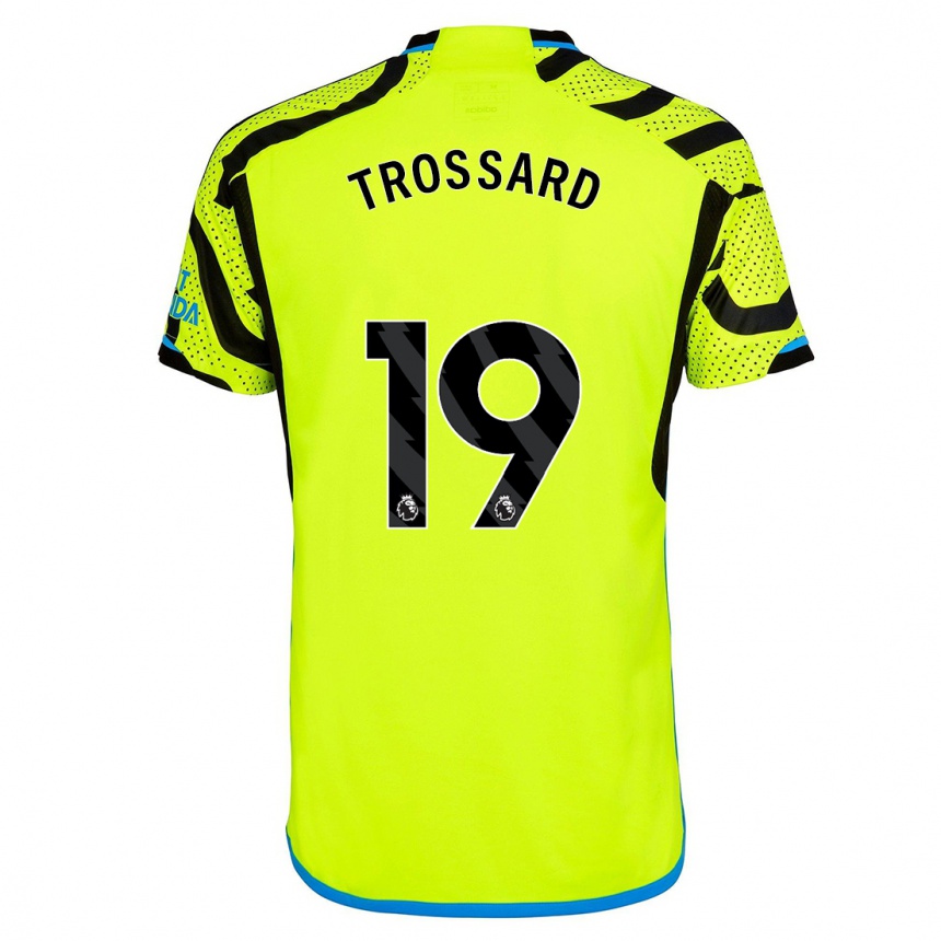 Niño Fútbol Camiseta Leandro Trossard #19 Amarillo 2ª Equipación 2023/24