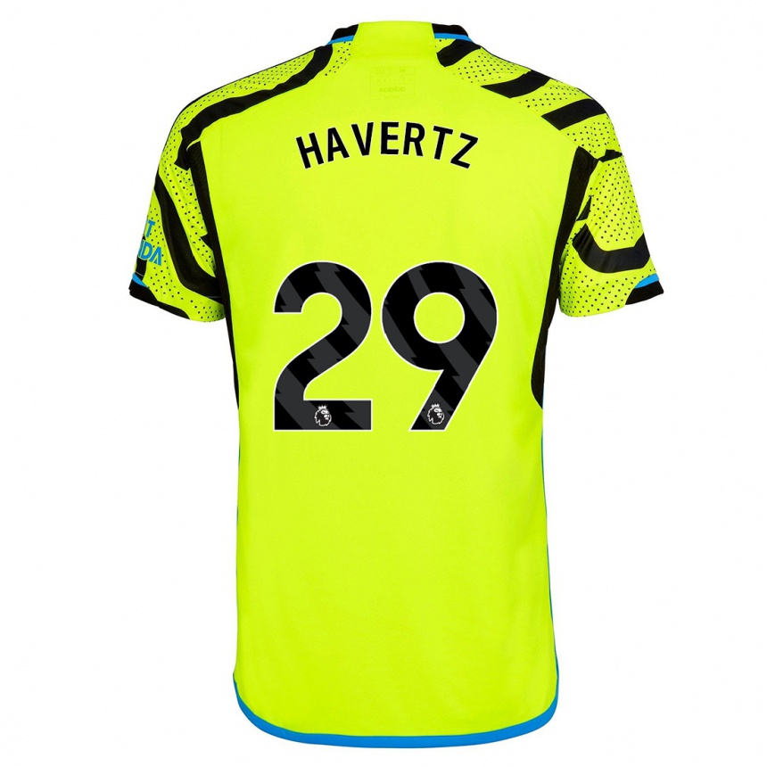 Niño Fútbol Camiseta Kai Havertz #29 Amarillo 2ª Equipación 2023/24