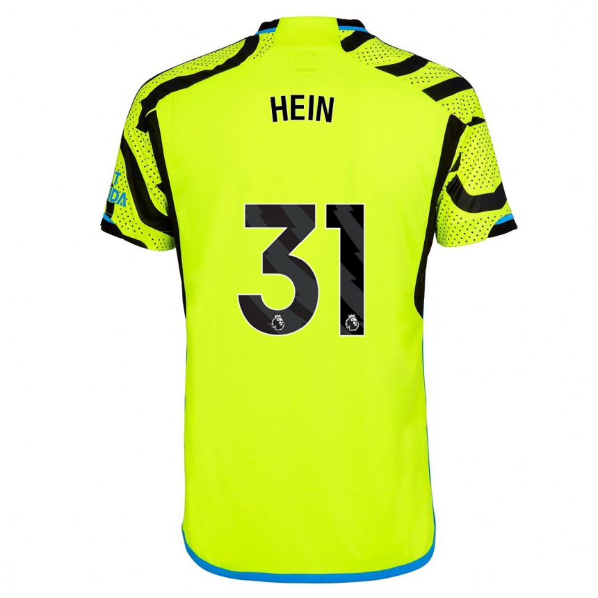 Niño Fútbol Camiseta Karl Hein #31 Amarillo 2ª Equipación 2023/24