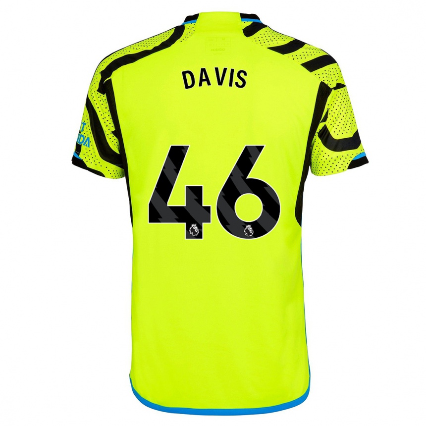 Niño Fútbol Camiseta Timi Davis #46 Amarillo 2ª Equipación 2023/24