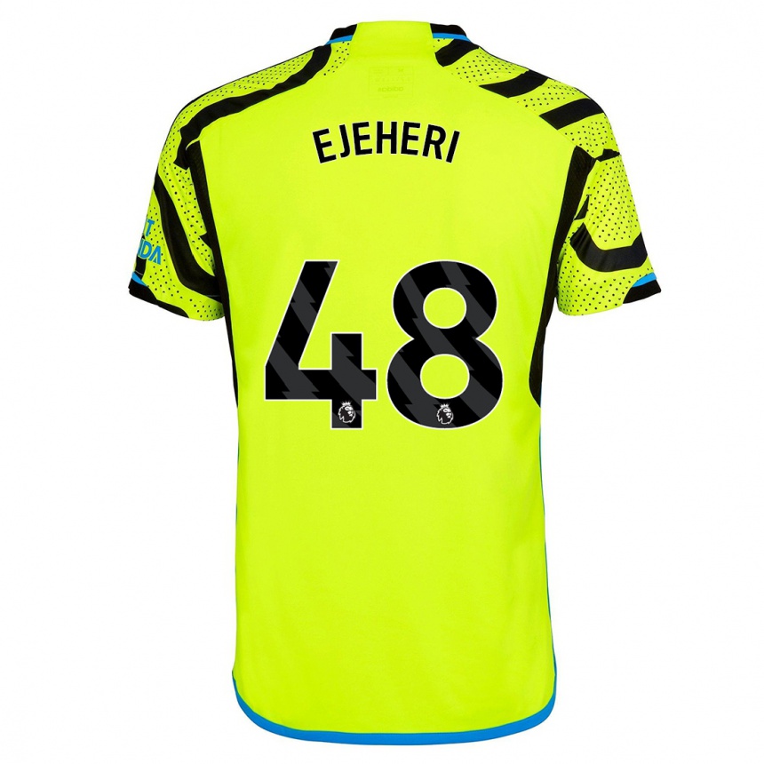 Niño Fútbol Camiseta Ovie Ejeheri #48 Amarillo 2ª Equipación 2023/24