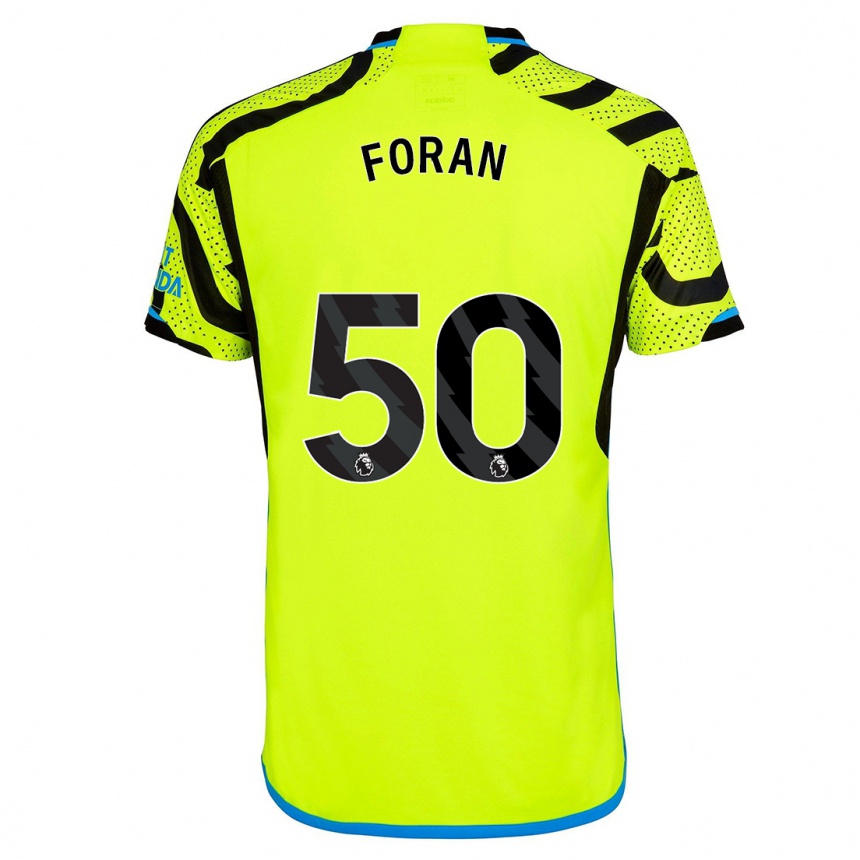 Niño Fútbol Camiseta Taylor Foran #50 Amarillo 2ª Equipación 2023/24