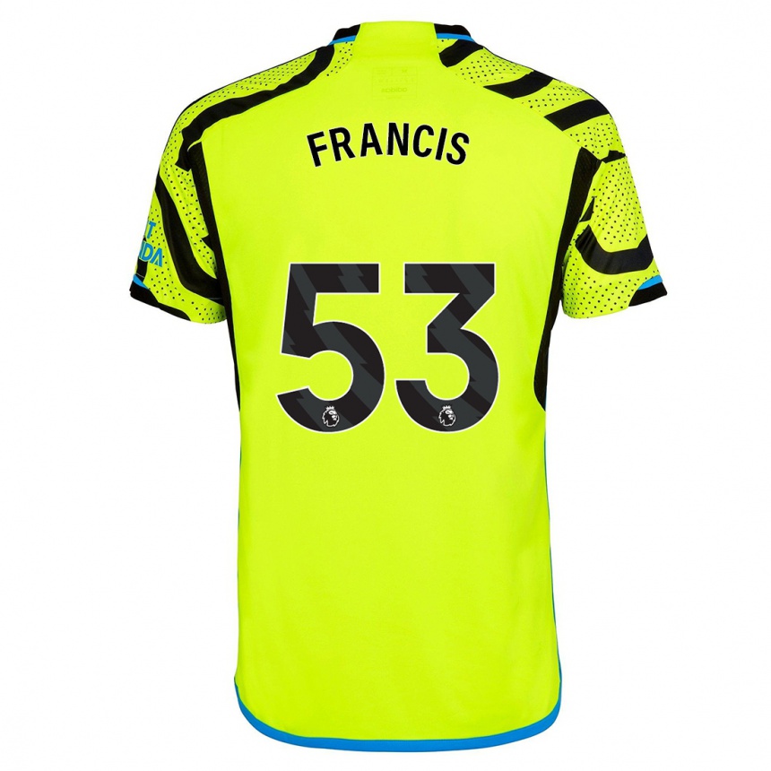 Niño Fútbol Camiseta Jack Henry Francis #53 Amarillo 2ª Equipación 2023/24