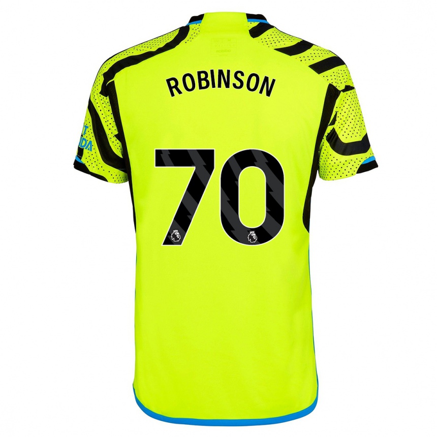 Niño Fútbol Camiseta Josh Robinson #70 Amarillo 2ª Equipación 2023/24