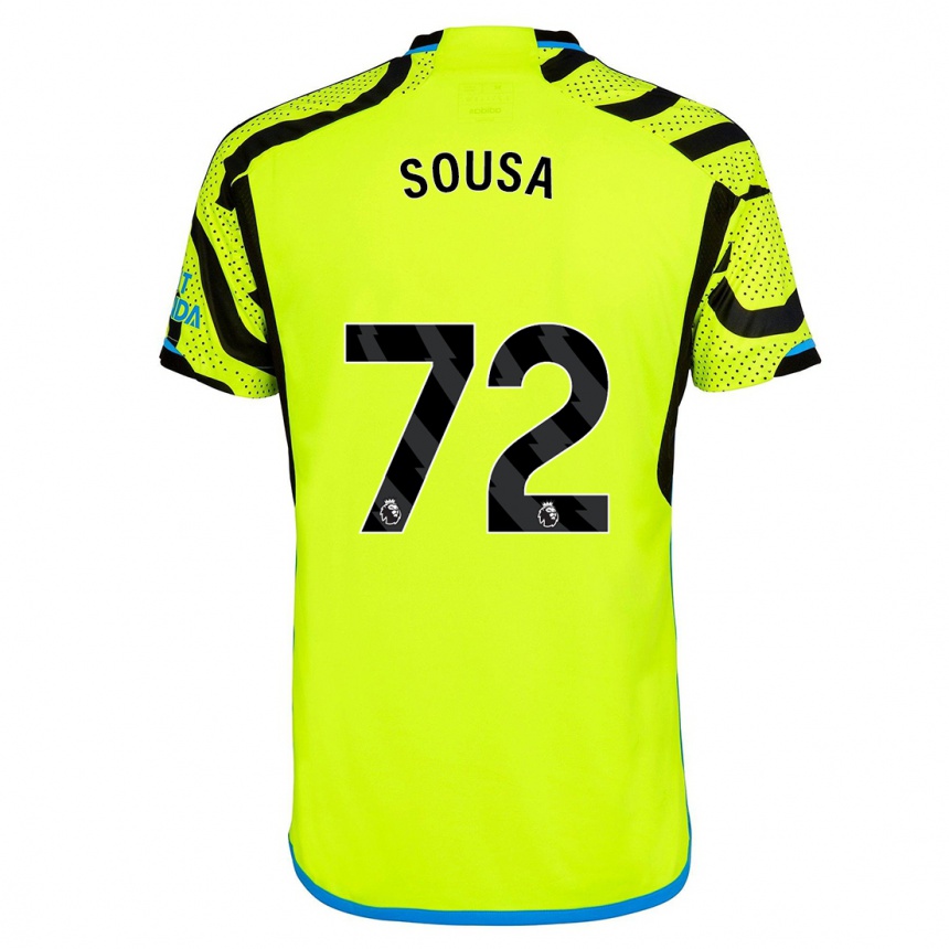 Niño Fútbol Camiseta Lino Sousa #72 Amarillo 2ª Equipación 2023/24