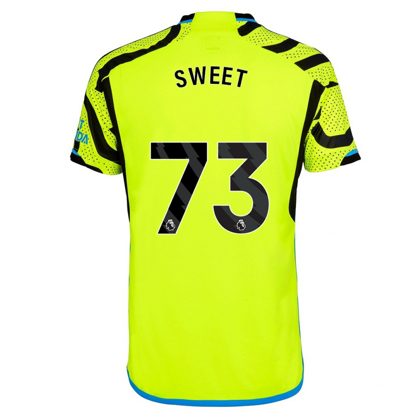 Niño Fútbol Camiseta James Sweet #73 Amarillo 2ª Equipación 2023/24