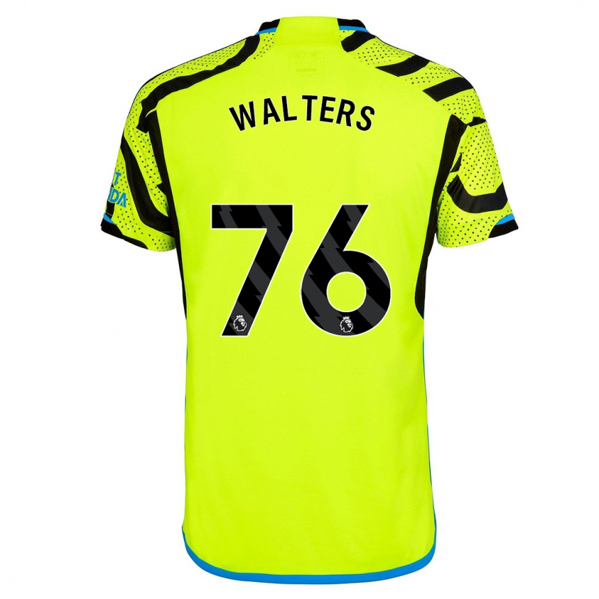 Niño Fútbol Camiseta Reuell Walters #76 Amarillo 2ª Equipación 2023/24