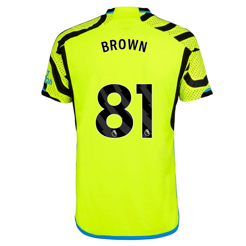 Niño Fútbol Camiseta Luis Brown #81 Amarillo 2ª Equipación 2023/24