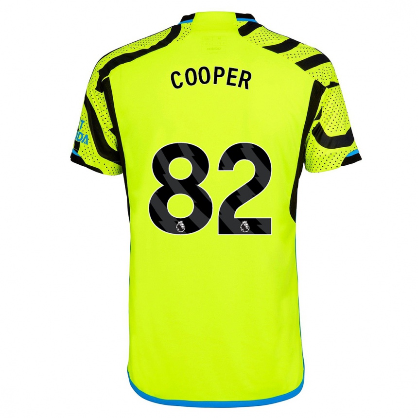 Niño Fútbol Camiseta Noah Cooper #82 Amarillo 2ª Equipación 2023/24