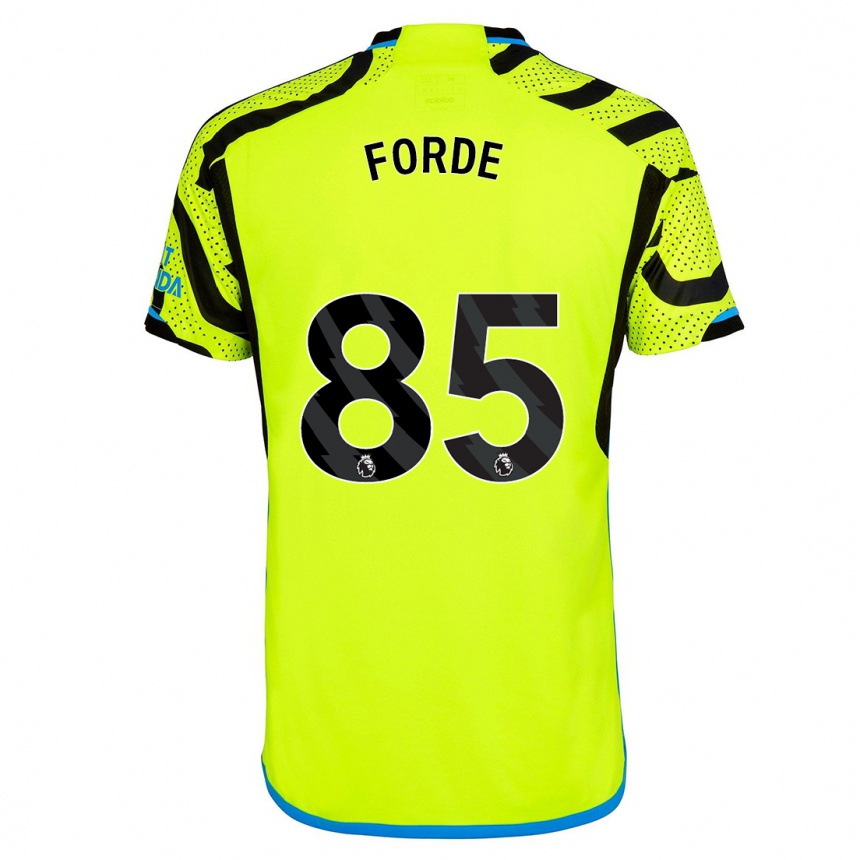 Niño Fútbol Camiseta Romari Forde #85 Amarillo 2ª Equipación 2023/24