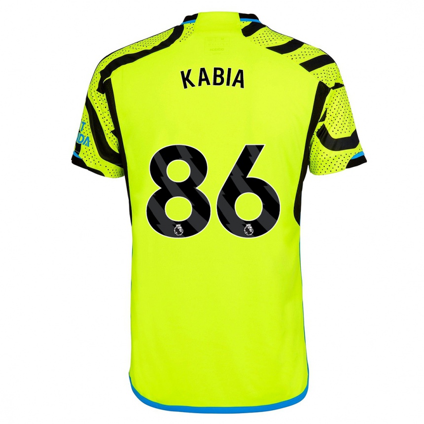 Niño Fútbol Camiseta Ismeal Kabia #86 Amarillo 2ª Equipación 2023/24