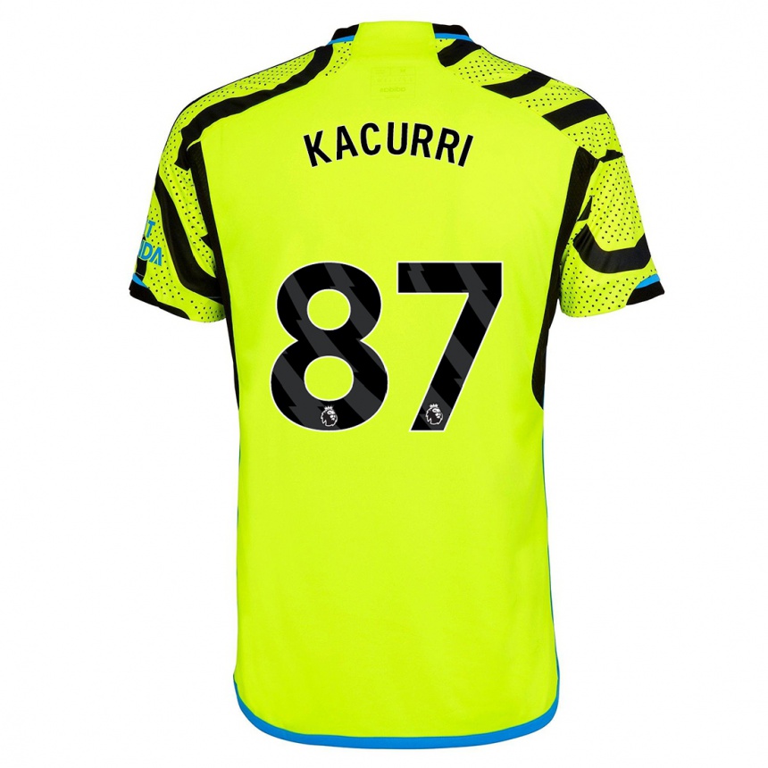 Niño Fútbol Camiseta Maldini Kacurri #87 Amarillo 2ª Equipación 2023/24