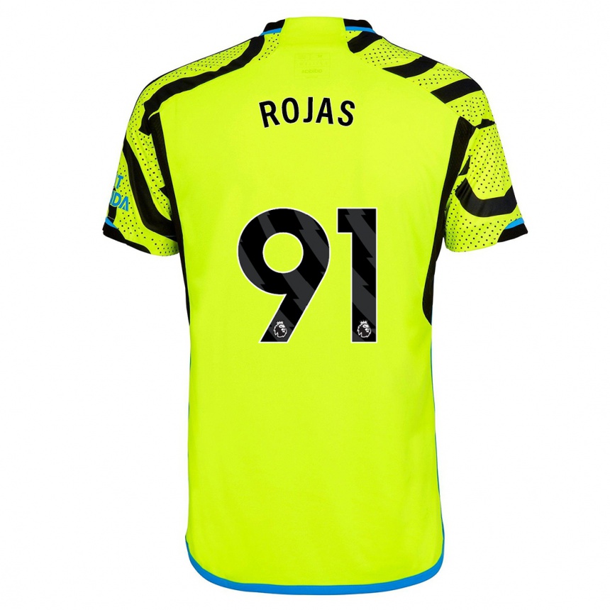 Niño Fútbol Camiseta Alexei Rojas #91 Amarillo 2ª Equipación 2023/24