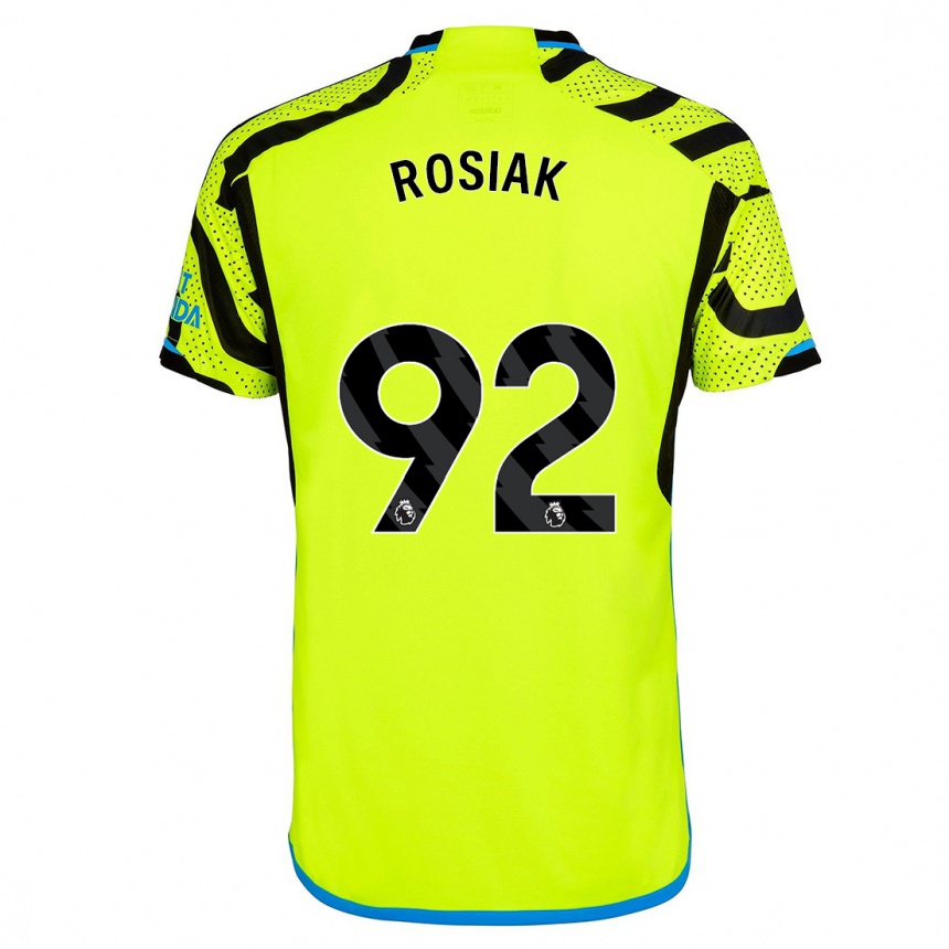 Niño Fútbol Camiseta Michal Rosiak #92 Amarillo 2ª Equipación 2023/24