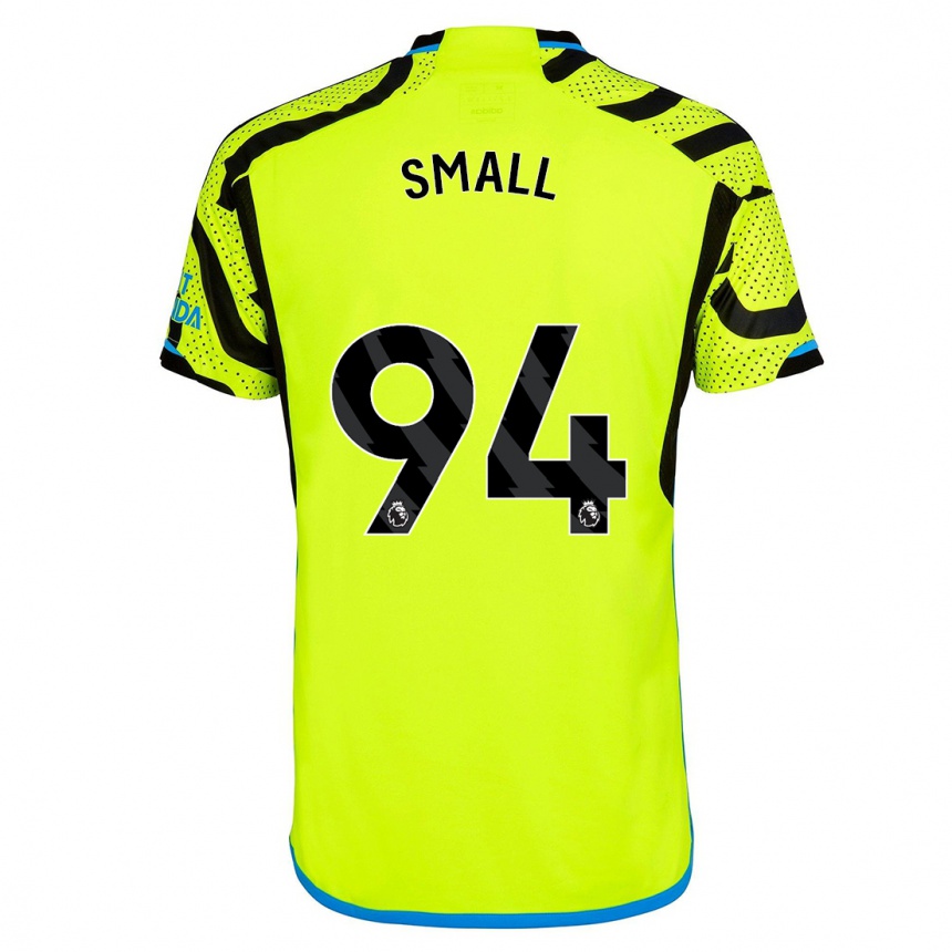 Niño Fútbol Camiseta Coby Small #94 Amarillo 2ª Equipación 2023/24