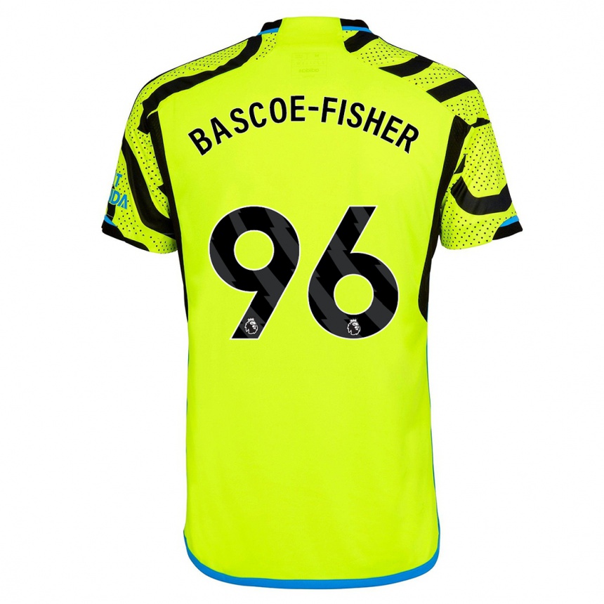 Niño Fútbol Camiseta Jakai Bascoe-Fisher #96 Amarillo 2ª Equipación 2023/24