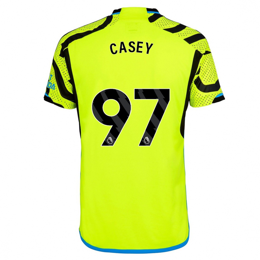 Niño Fútbol Camiseta Dan Casey #97 Amarillo 2ª Equipación 2023/24