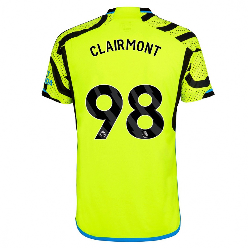 Niño Fútbol Camiseta Reece Clairmont #98 Amarillo 2ª Equipación 2023/24