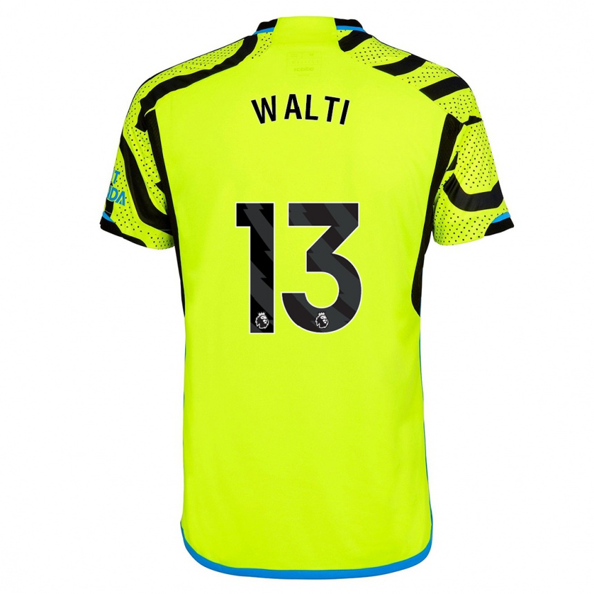 Niño Fútbol Camiseta Lia Walti #13 Amarillo 2ª Equipación 2023/24