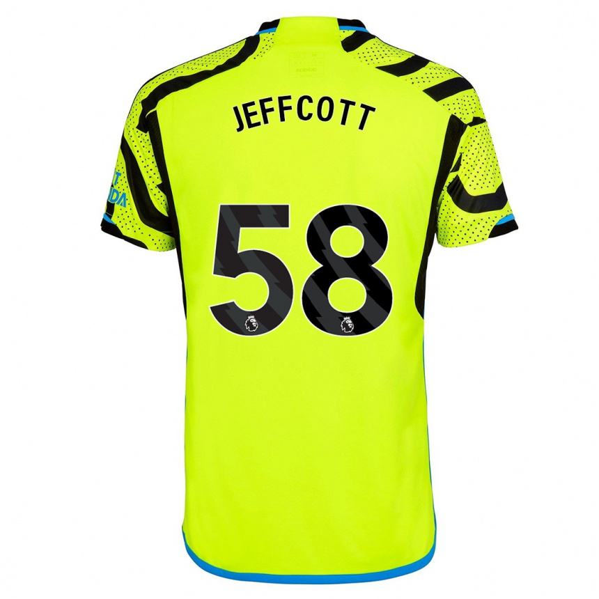 Niño Fútbol Camiseta Henry Jeffcott #58 Amarillo 2ª Equipación 2023/24