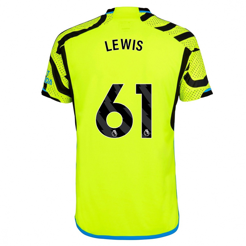 Niño Fútbol Camiseta George Lewis #61 Amarillo 2ª Equipación 2023/24