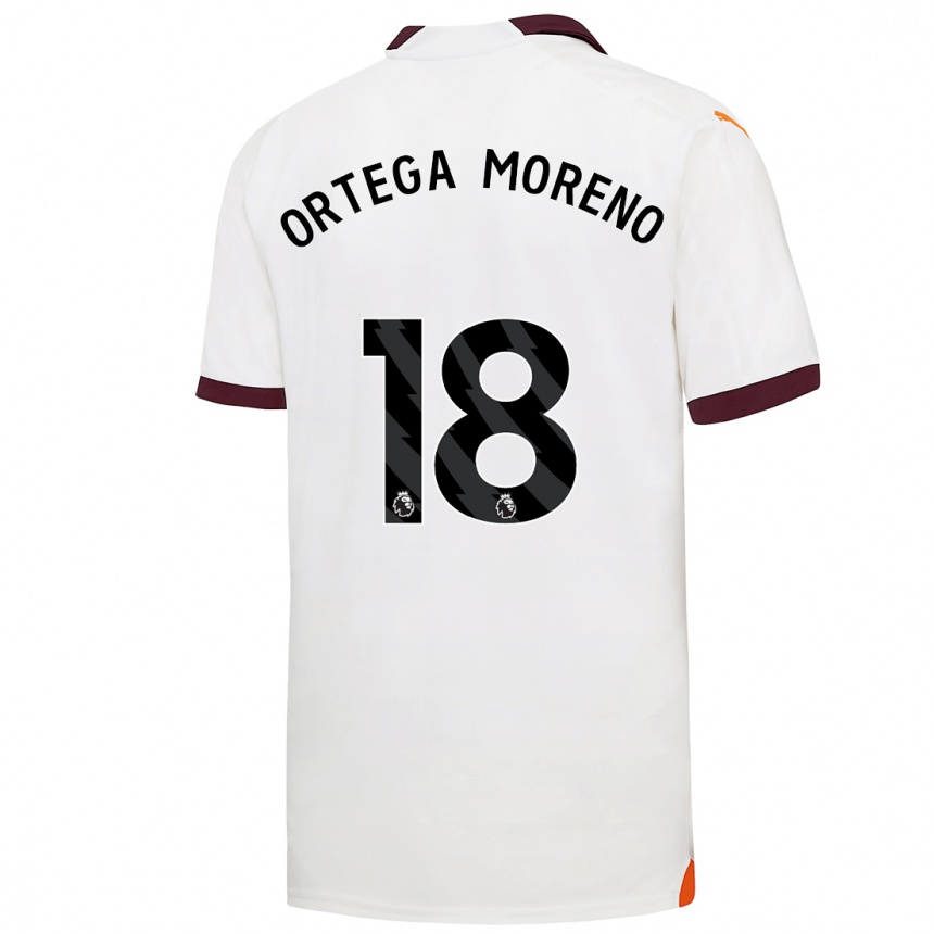 Niño Fútbol Camiseta Stefan Ortega Moreno #18 Blanco 2ª Equipación 2023/24