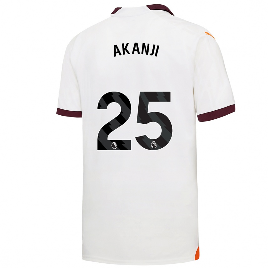 Niño Fútbol Camiseta Manuel Akanji #25 Blanco 2ª Equipación 2023/24