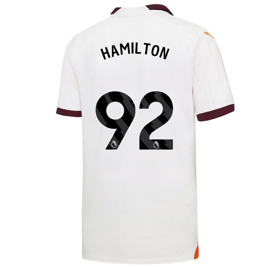 Niño Fútbol Camiseta Micah Hamilton #92 Blanco 2ª Equipación 2023/24