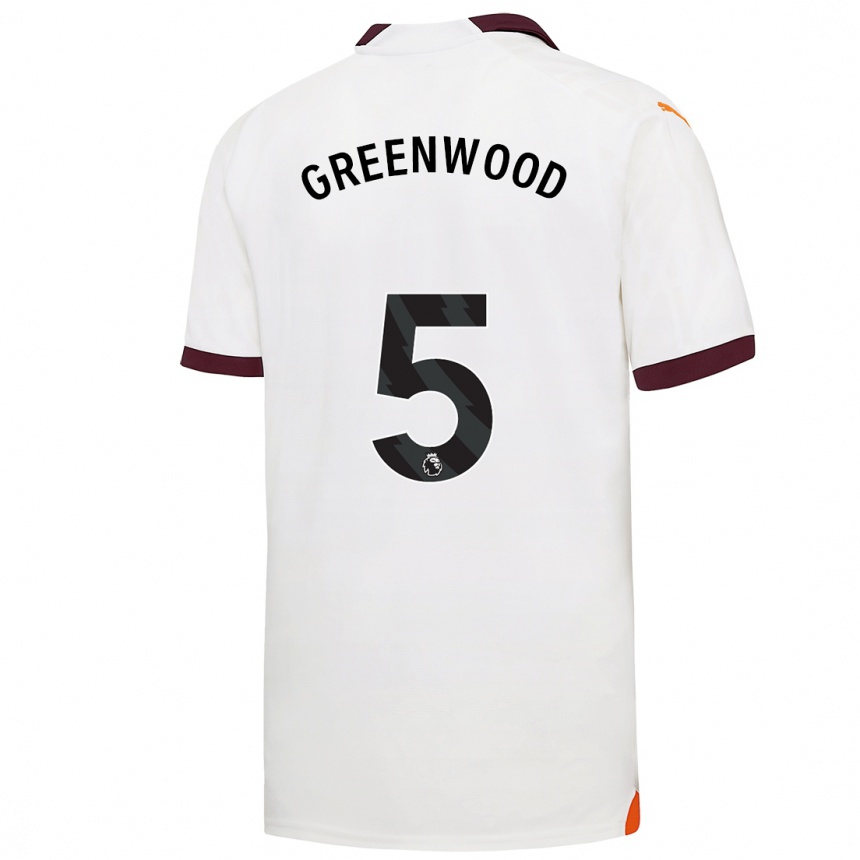 Niño Fútbol Camiseta Alex Greenwood #5 Blanco 2ª Equipación 2023/24