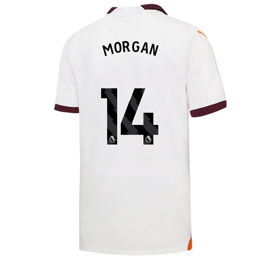 Niño Fútbol Camiseta Esme Morgan #14 Blanco 2ª Equipación 2023/24